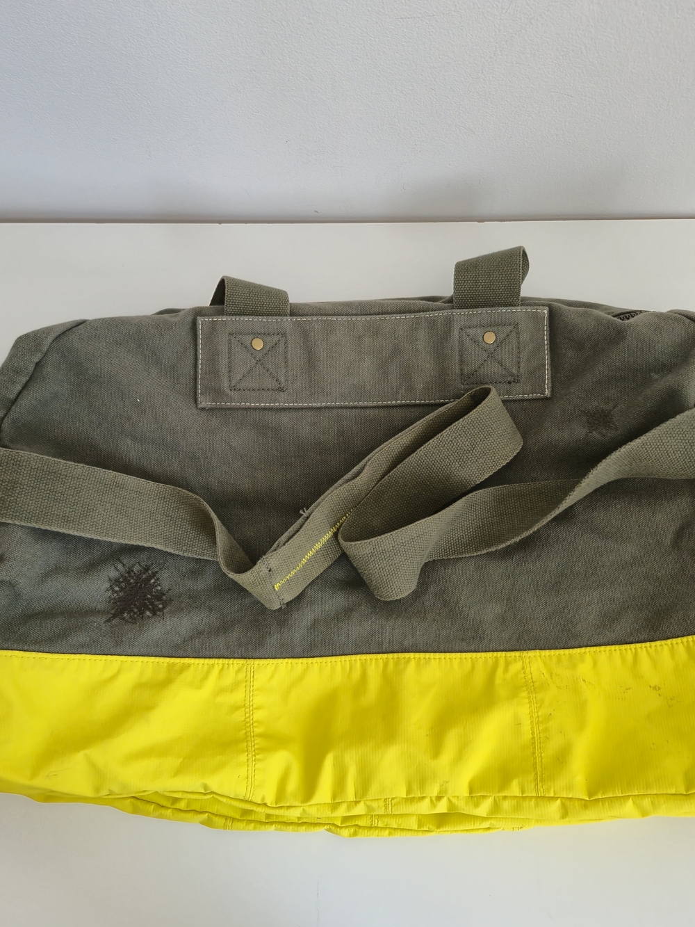 90s Vintage Gap Forest Green Canvas Duffle Bag